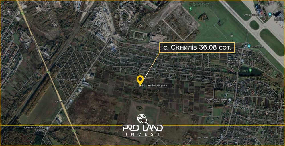 Продаж ділянки в с.Скнилів 36,08сот.