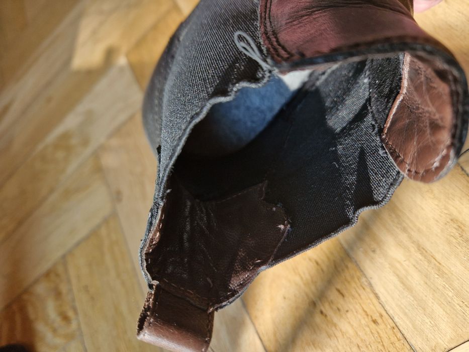 Sztyblety czarne skórzane rozmiar 39