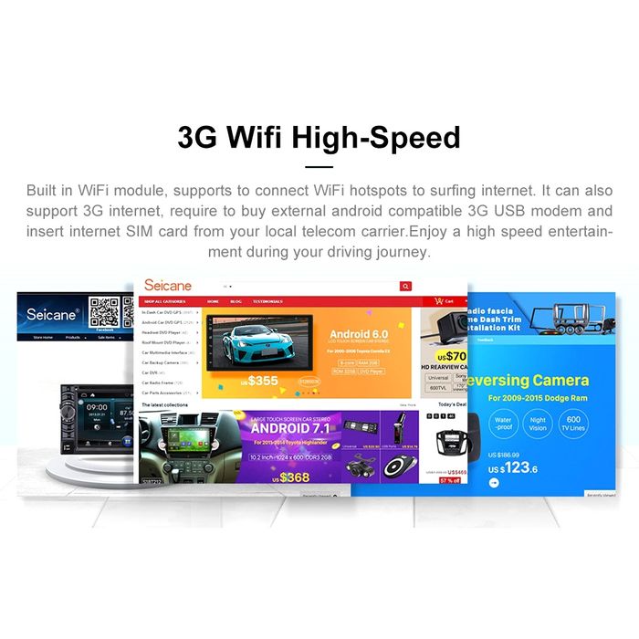 Rádio 2din de 7" android 9 gps wifi usb NOVO