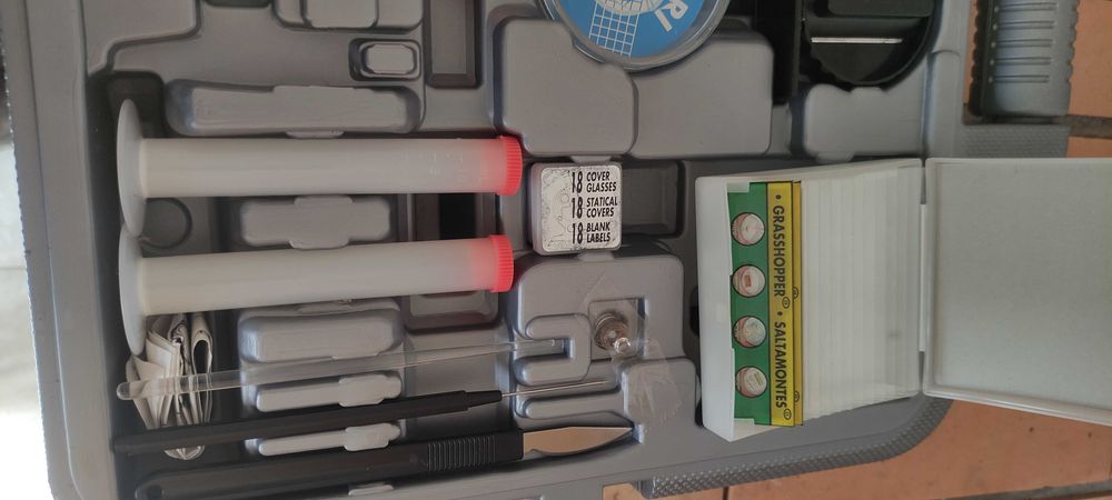 Conjunto set microscópio