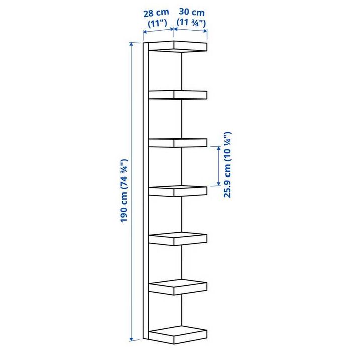 Półka LACK Ikea Biała