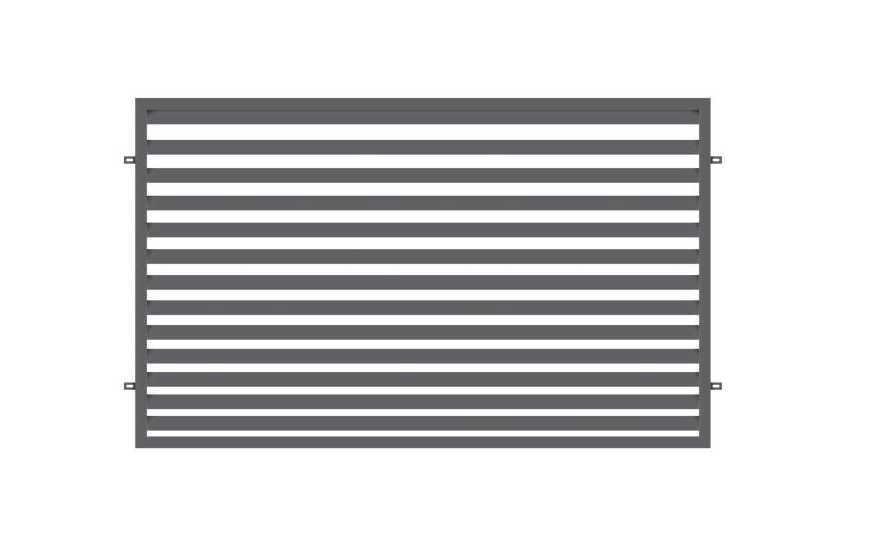 Przęsło ogrodzeniowe Bona 2x1,2m 7016 struktura POLBRAM