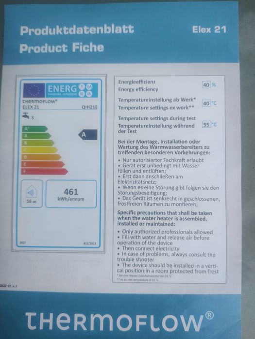 Podgrzewacz wody 21 KW LCD 400V
