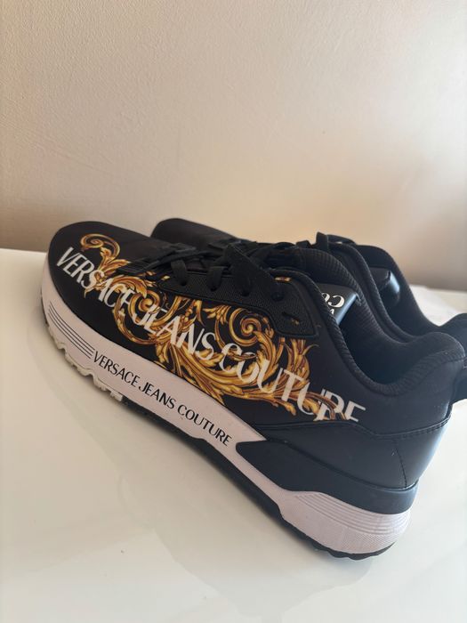 Versace Jeans Couture Sneakersy Damskie 39 Buty Złote Wzory