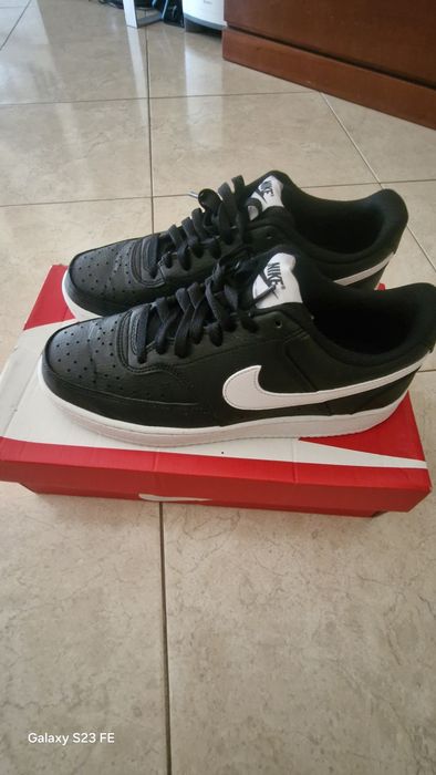 Nike Court Vision Pretas e Brancas Originais