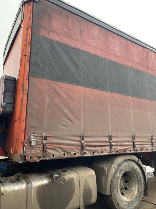 Тент штора  напівпричіпа бока верх ворота