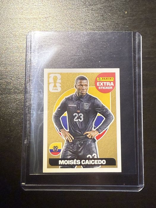 Moisés Caicedo - Extra Sticker GOLD - Mundial 2026