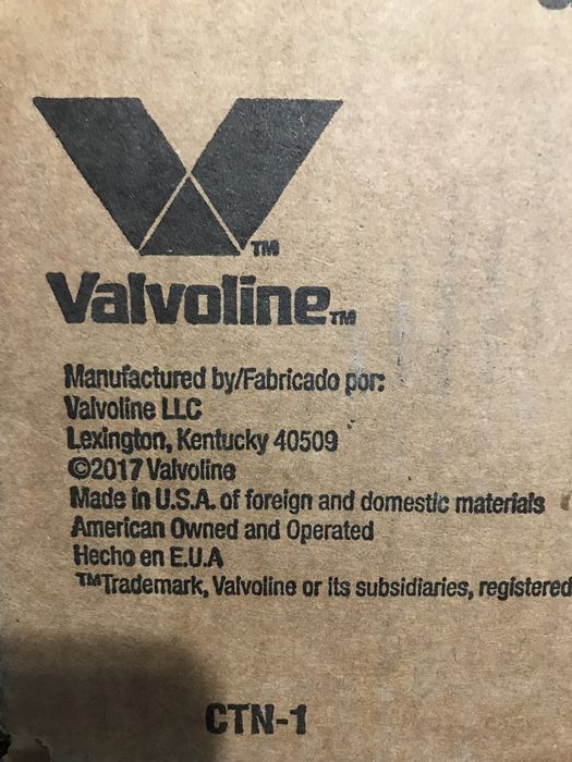Масло VALVOLINE 5W20 , 5W40 0W20 5W30 . США 100 % . Одна кварта .