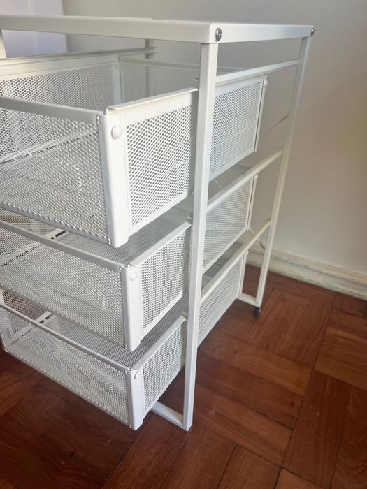 Bloco de gavetas IKEA lennart branco
