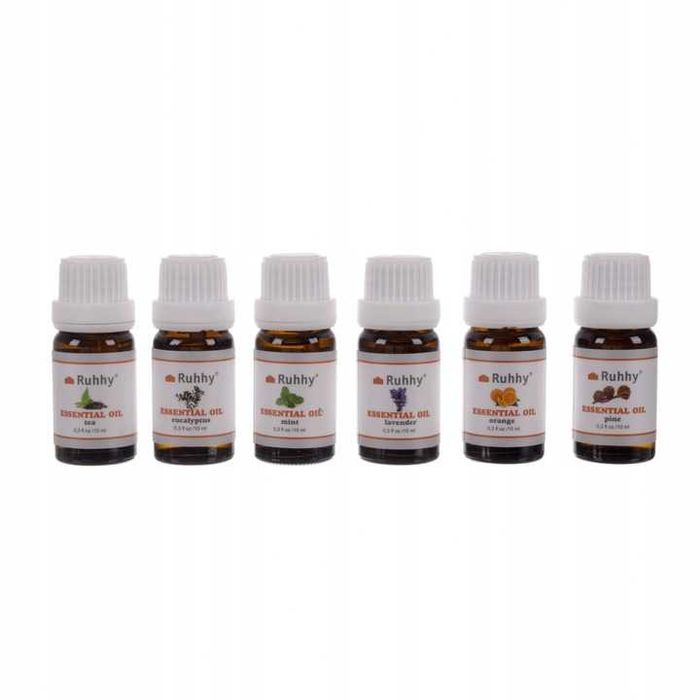 Olejki Eteryczne Zestaw x 6 10 ml Naturalne Aromaterapia