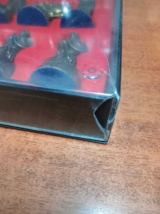 jogo xadrez  mediaval em metal