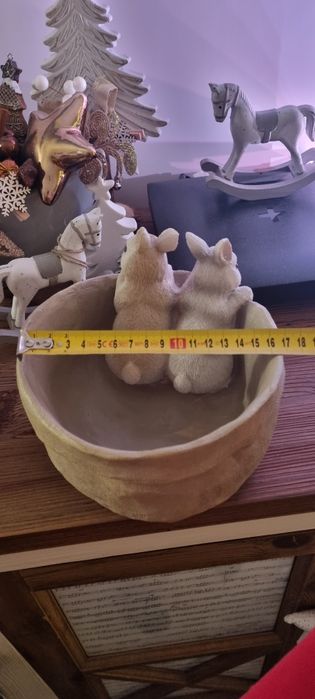 Dekoracja/koszyk króliczki Home&You