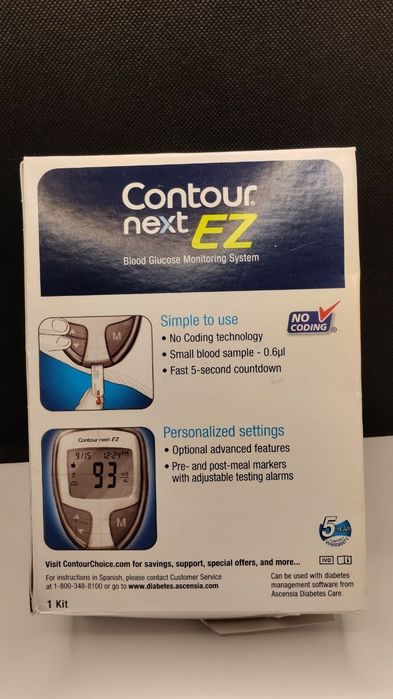 Глюкометр Contour Next EZ, вимірювач цукру