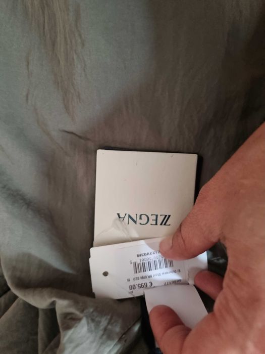 Casaco de frio com mochila masculino ZEGNA