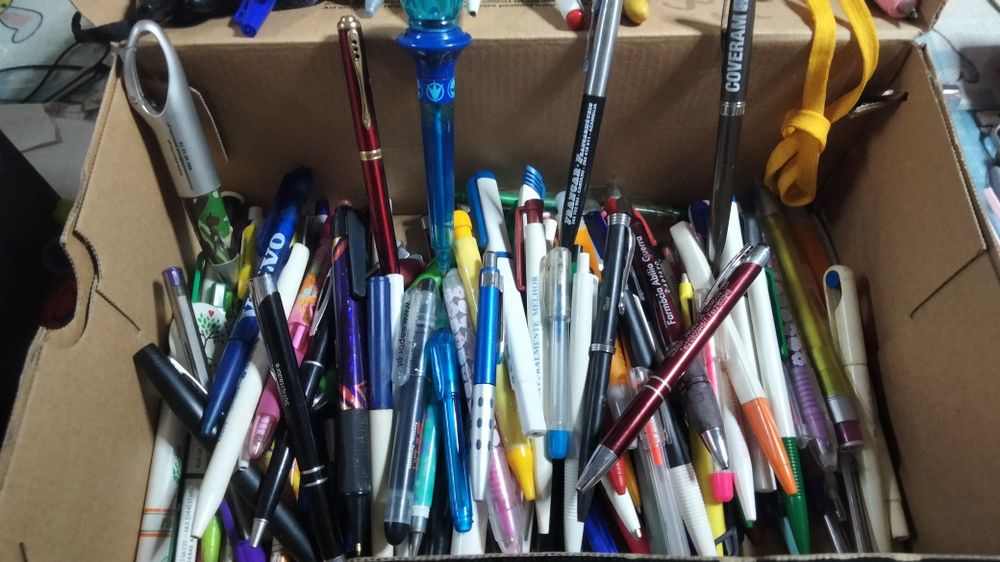 Coleção de canetas/esferográficas