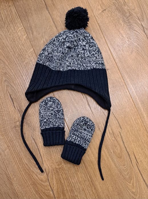 Zestaw czapka i rekawiczki H&M 74/80