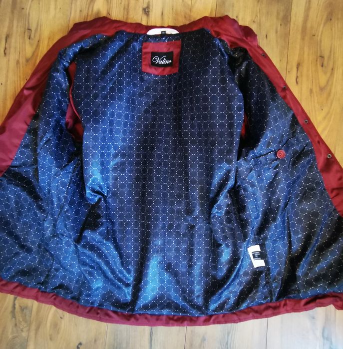 Kurtka pikowana, bordowa