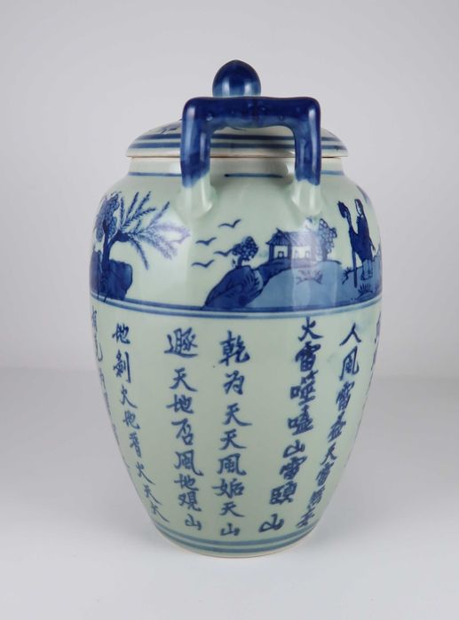Pote de Gengibre Porcelana Celedon China