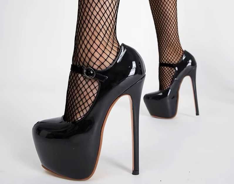 Szpilki na platformie szpilka 17 cm 2 kolory