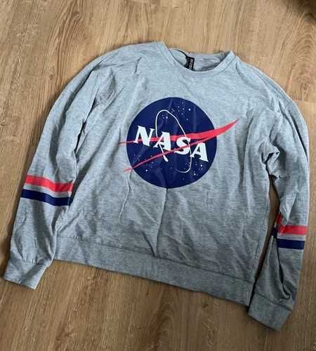 Szara bluza z logo NASA