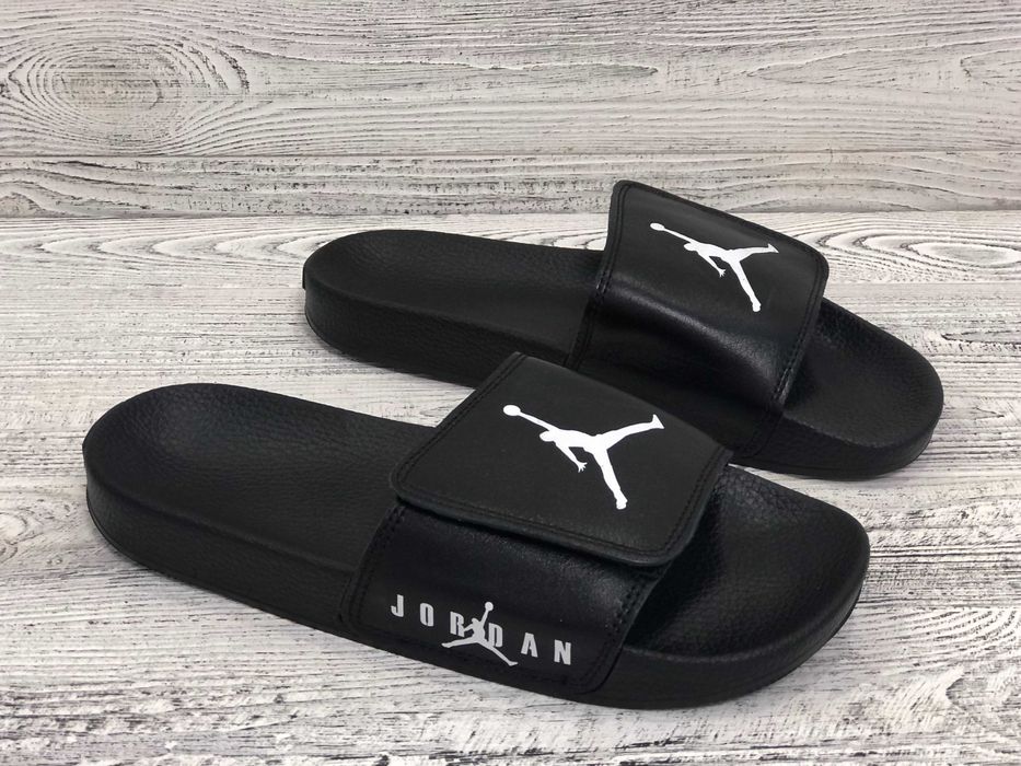 Чорні та білі шльопанці на липучці. Натуральна шкіра! Гарантія. р40-45