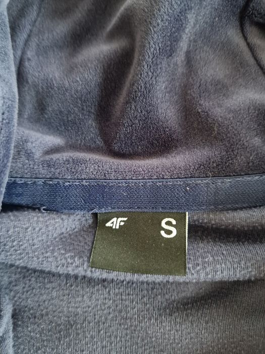 Bluza welurowa 4f granatowa S damska