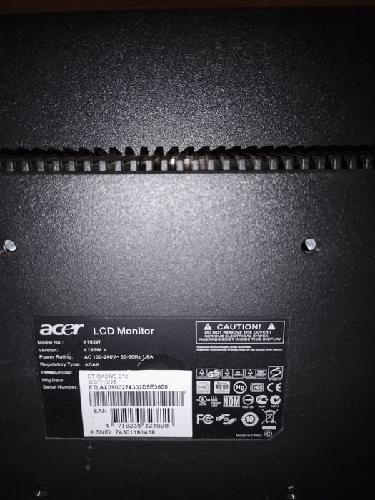 Acer x193w б/у состояние