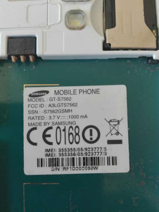 Samsung S Duos GT-S7562 Touch estalado