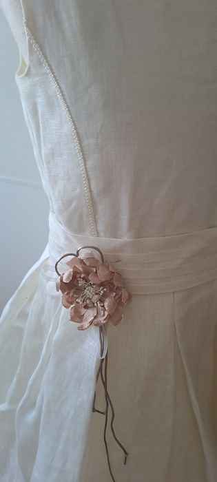 Vestido Cerimónia 7/8 Anos em Linho