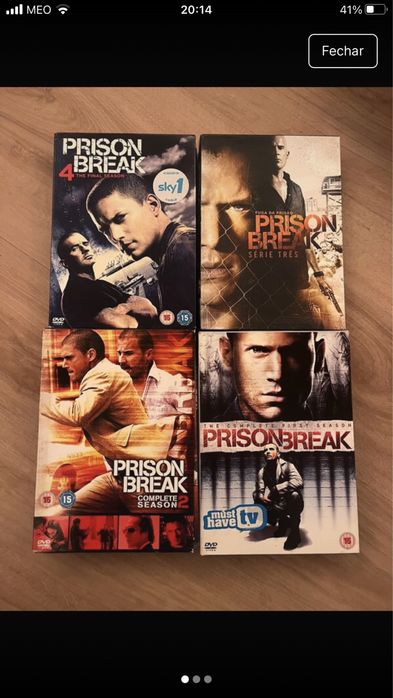 Coleçao de dvds completa da série prison break
