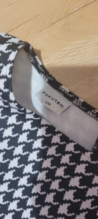 Sukienka pepitka falbany Pakuten Xs/S