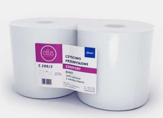 Czyściwo Ellis Comfort C200/2 Celuloza 2-warstw. [0925] Białe 2 rolki