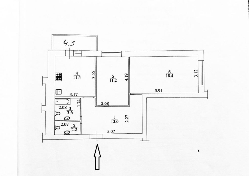 ЖК Сучасний, повноцінна 2-кімн. квартира, 64 кв.м. Святопетрівське