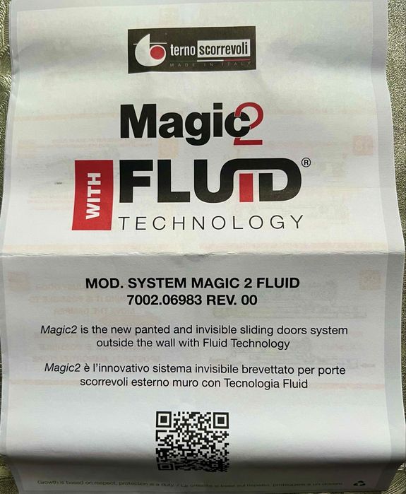 Розсувна система Magic2 для дверей 80-110 см до 80 кг.