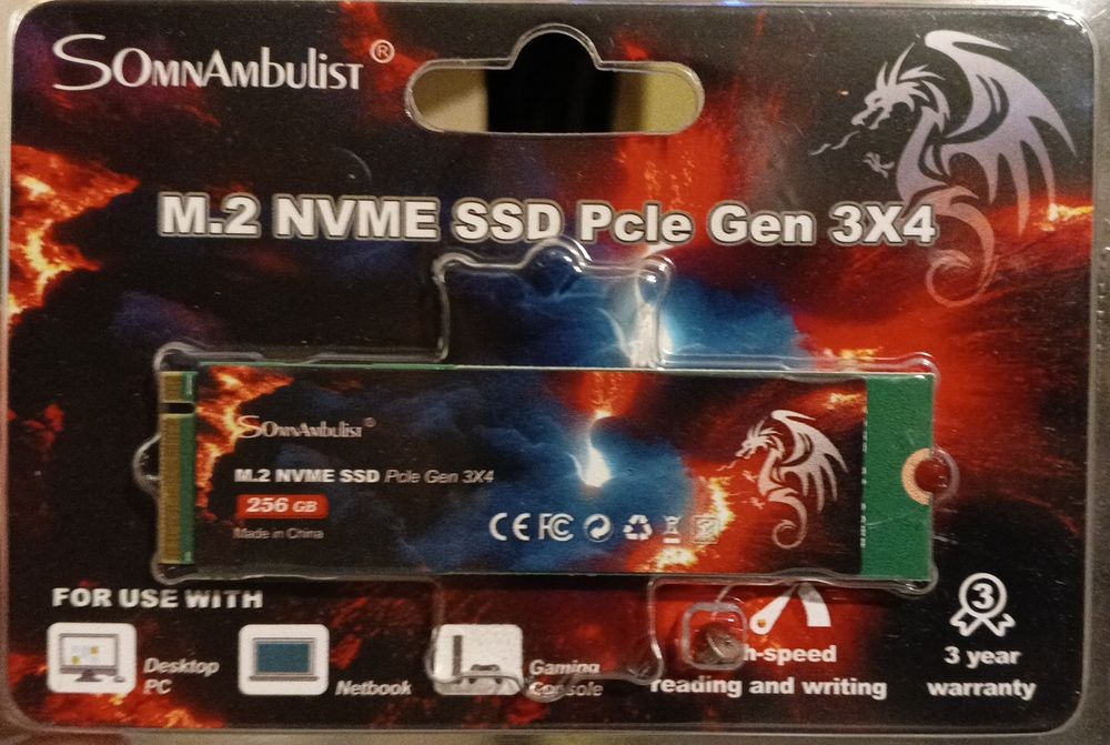 Новий Apacer 240 GB, M2 256 GB NVME накопичувач SSD M2 карман