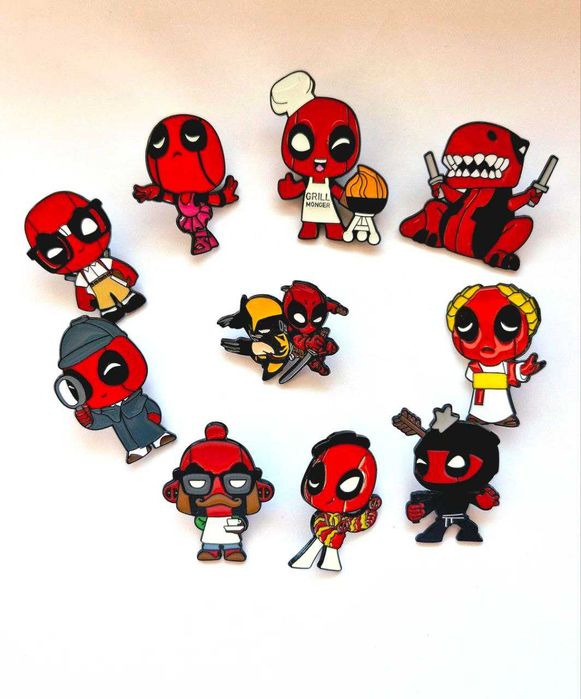 Значки Дедпул Марвел/Deadpool Pins Marvel