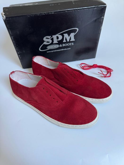 Nowe sneakersy męskie SPM czerwone 42