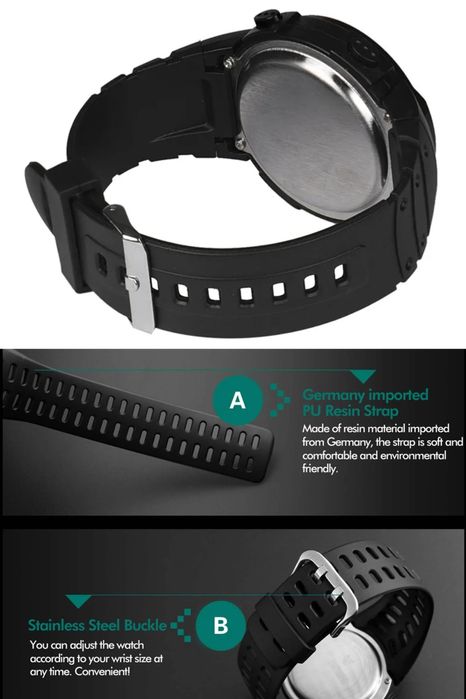 Часы мужские тактические спортивные военные водонепроницаемые