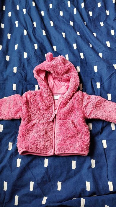 Bluza misiowa rozpinana  ciepła niemowlęca 3-6 mcy