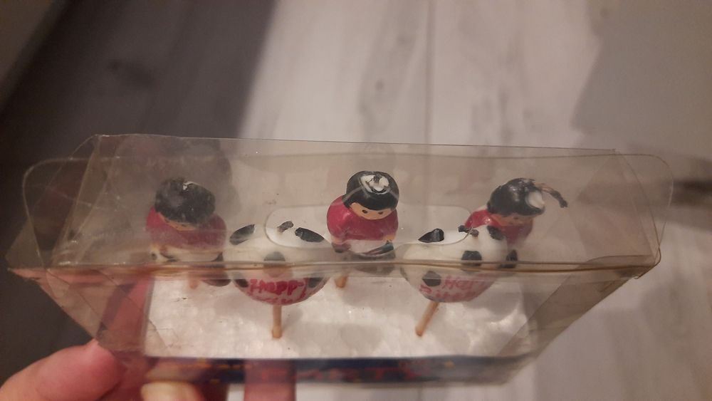 Świeczki na tort piłkarskie