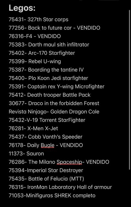 Coleçao Sets Lego