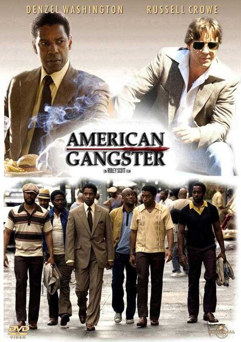 GANGSTER AMERICANO (Ridley Scott com Denzel Washington/Russell Crowe)