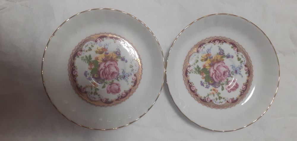 2 pratos porcelana Limoges diâmetro 11 cm