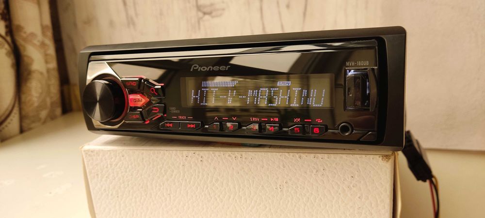 Pioneer MVH-180UB c bluetooth MOSFET 4х50 магнитола - оригинал!