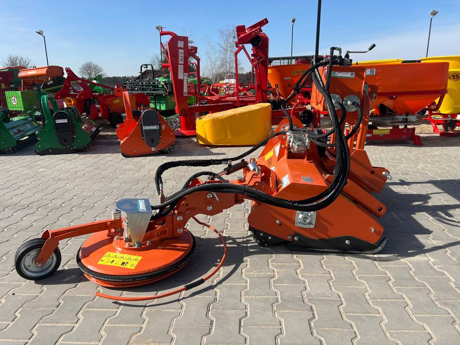 Kosiarka bijakowa z podkaszarką boczną 1.25 - 1.45m młotek 700g -RATY-