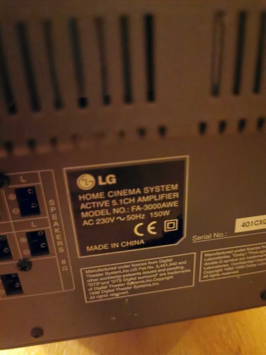 LG home cinema 5.1 de 150w