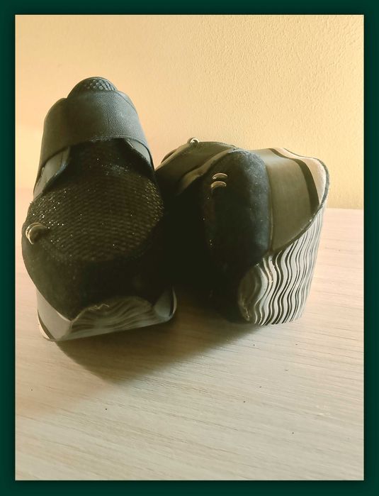 Półbuty Damskie na podwyższonej podeszwie 39