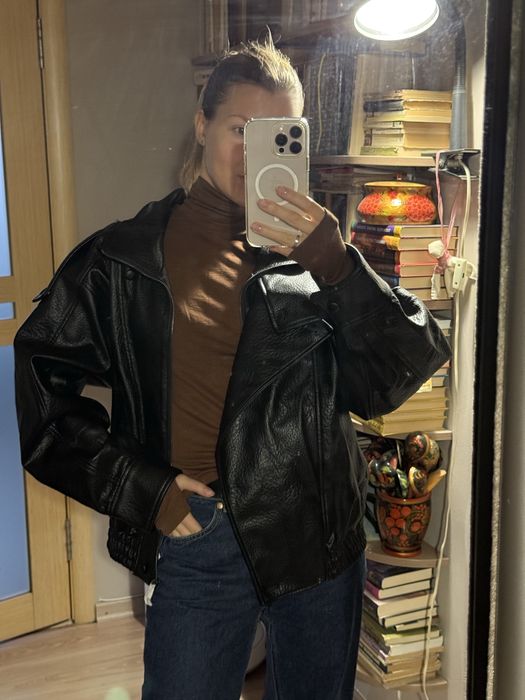 Коричневий гольф лонгслів cos з вовни мериноса - розмір м