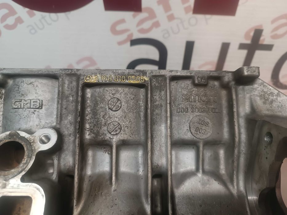 Bloco do motor armado com cambota e pistons Smart Fortwo 0.6i A1600100505