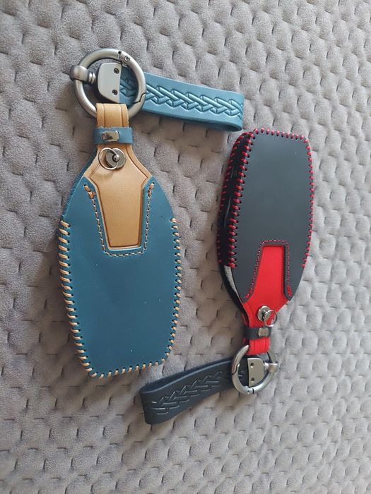 Шкіряний чохол для смарт-ключа. Протиударний.